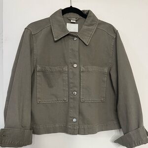 Cropped utility jacket